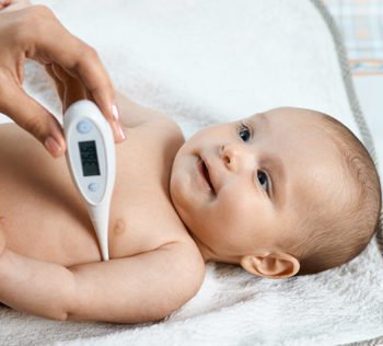 Underarm baby thermometer