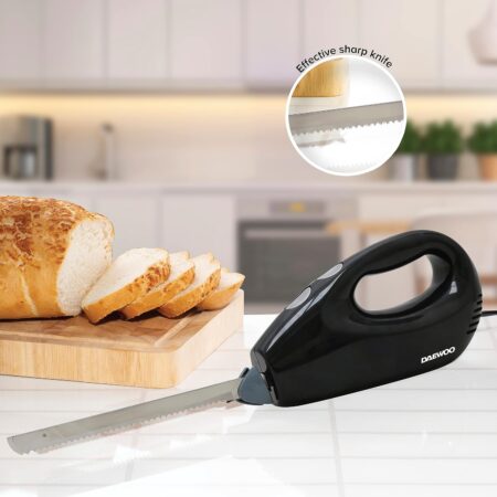 Effective sharp blade electric carving knife
