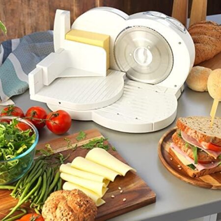Home use electric slicer for perfect cuts every time