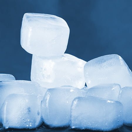 Homemade ice cubes in your own kitchen