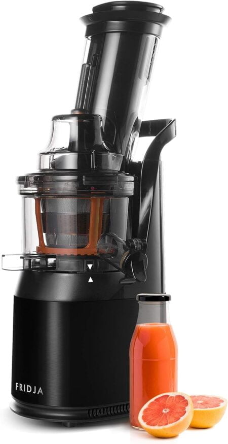 Powerful Masticating Juicer for Whole Fruits and Vegetables Fresh Healthy Juice Sorbet Ice Cream Wide Mouth