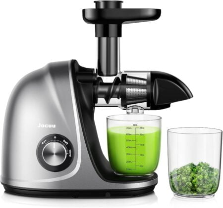 Slow Masticating Juicer with Soft/Hard Modes Easy to Clean