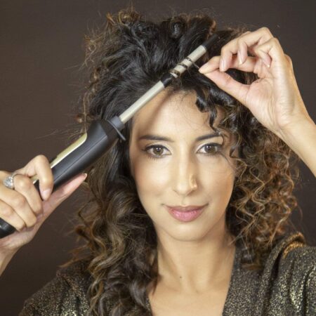 Hair curling wand for long hair