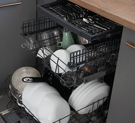 Built-In Dishwasher perfect under cabinet integration