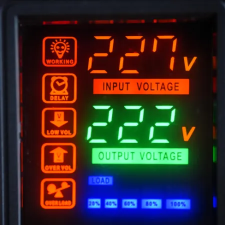 Digital display voltage regulator stabilizer