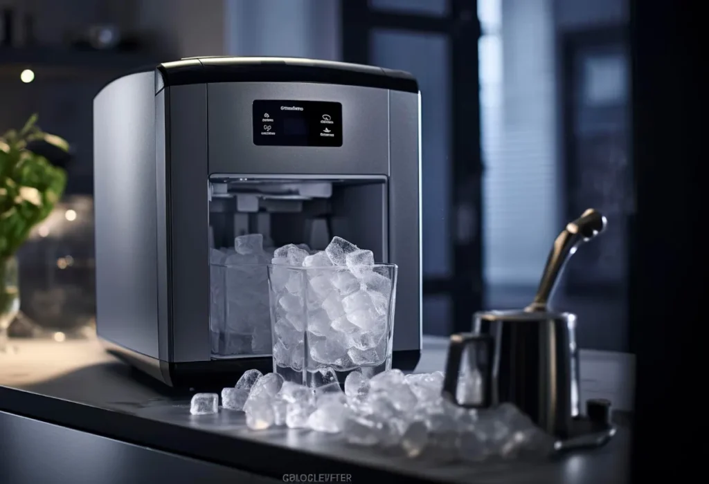 Compact countertop ice maker