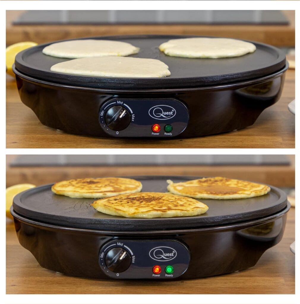 Electric pancake and crepe maker Electric pancake and crepe maker
