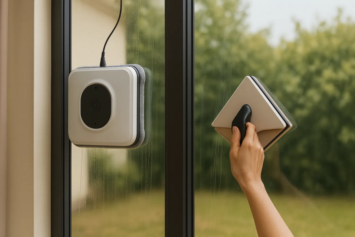Robot Window Cleaner vs Magnetic Cleaner