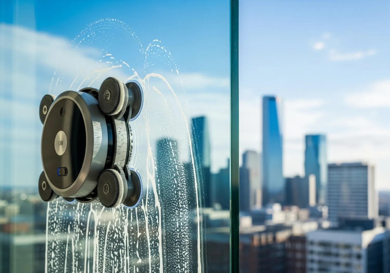 A Window Cleaning Robot on a Frameless Window