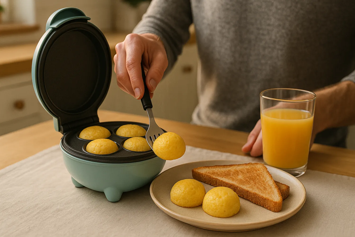 Serving Homemade Egg Bites for Breakfast