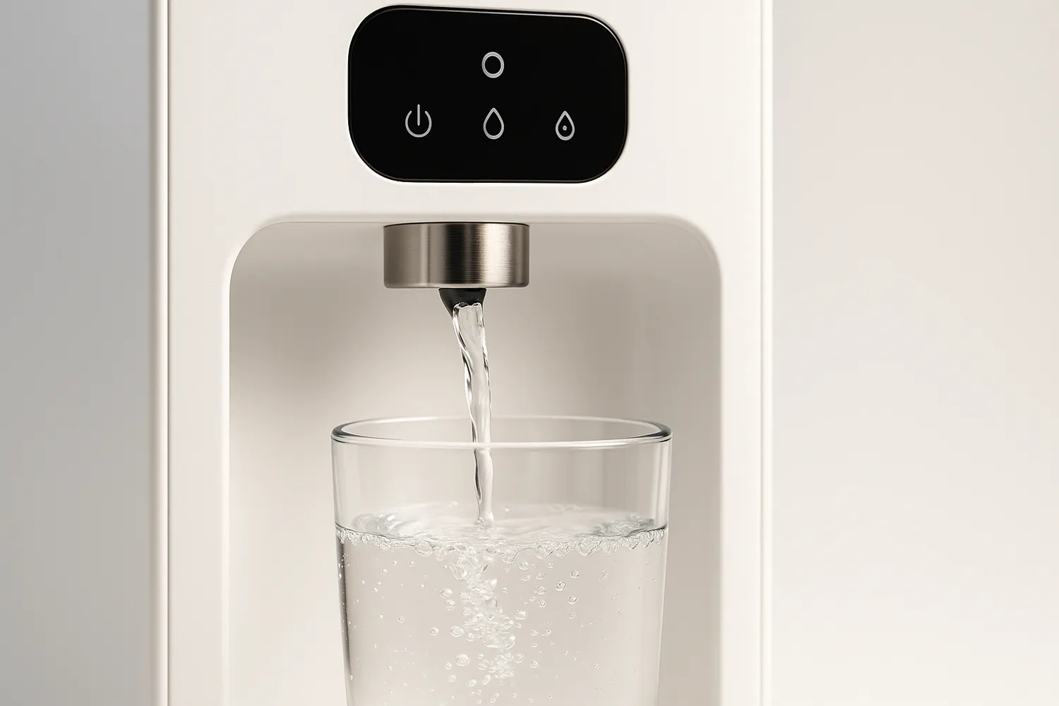 Smart Water Purifier Pouring Clean Drinking Water Smart Water Purifier Pouring Clean Drinking Water